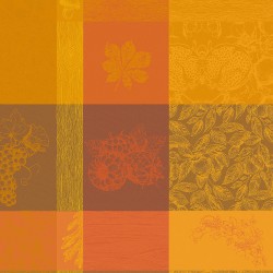 Serviettes de table Mille Bois d'Automne Potiron, Garnier-Thiébaut 