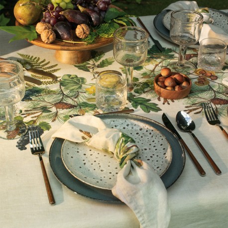 Serviettes de table métis prélavé Mille Délices boisés Naturel, Garnier-Thiébaut