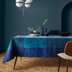 Nappe enduite sur mesure Mille Sphères Nocturne, laize 155cm, Garnier-Thiébaut