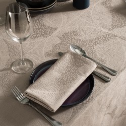 Serviettes de table Mille Gouttes Taupe, Garnier-Thiébaut