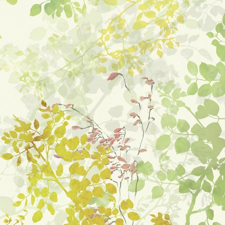 Serviettes de table métis lin et coton lavé Canopée Blanc, Garnier-Thiébaut