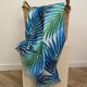Serviette de plage, Fouta Palma chic Bleu, Garnier-Thiébaut