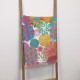 Serviette de plage Pop Flowers Rainbow, Garnier-Thiébaut