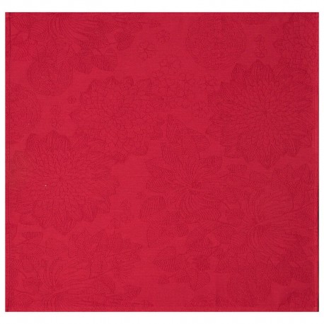 Nappe enduite sur mesure Marie Galante Flamboyant, Laize 180cm, Le Jacquard Français