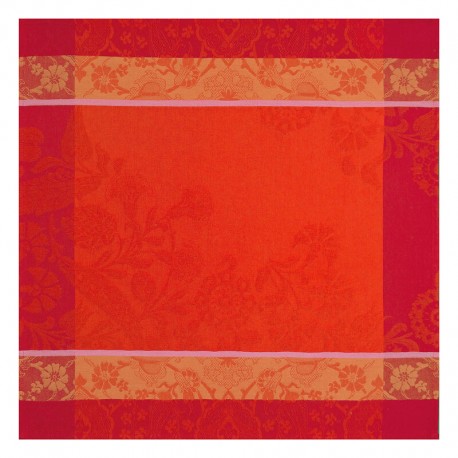 Serviettes de table Voyage Iconique Coquelicot, Le Jacquard Français