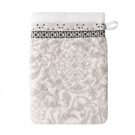 Gant de toilette éponge jacquard Charme Armoise, Le Jacquard Français
