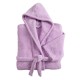 Peignoir de bain enfant à capuche Lilas, Tradition des Vosges
