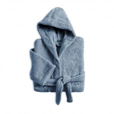 Peignoir de bain enfant à capuche Acier, Tradition des Vosges