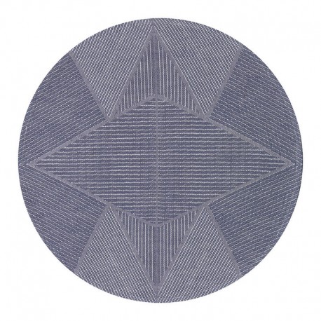 Set de table antitache coton et lin Club Etoile Denim 42cm, Le Jacquard Français