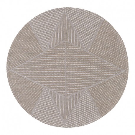 Sets de table antitache coton et lin Club Etoile Naturel 42cm, Le Jacquard Français