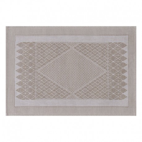 Set de table antitache coton et lin Club Satin Naturel, Le Jacquard Français