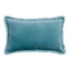Coussin uni velours de coton/coton Fara Quartz 30x50, Vivaraise