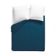 Housse de couette unie en percale de coton 90 fils/cm² Olana Océan