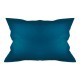 Taie rectangle unie en percale de coton 90 fils/cm² Olana Bleu
