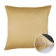 Taies d'oreiller unies en satin de coton 120 fils/cm² Ava Gold