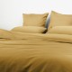  Housse de couette unie en satin de coton 120 fils/cm² Ava Gold
