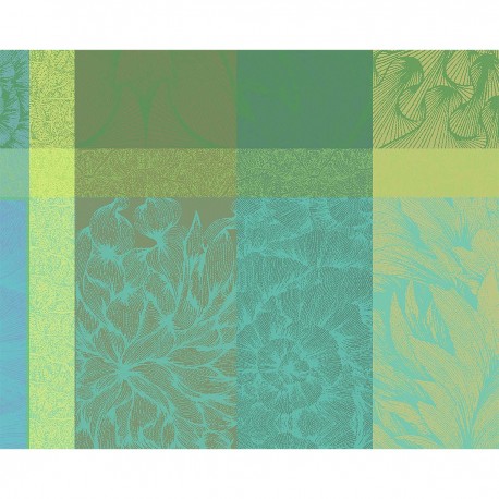 Sets de table enduits Mille Pétales Chlorophylle, Garnier-Thiébaut 