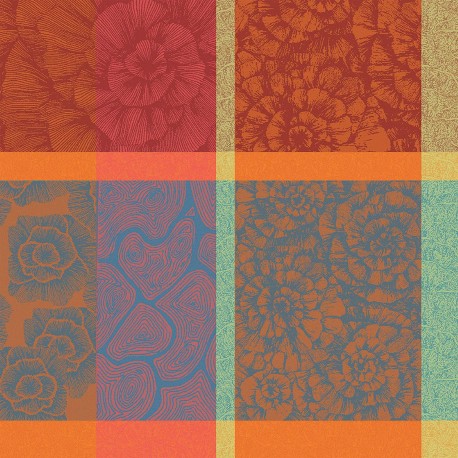 Serviettes de table Mille Pétales Floralies, Garnier-Thiébaut