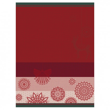 Torchon essuie-mains Lumières d'étoiles Rubis, Le Jacquard Français