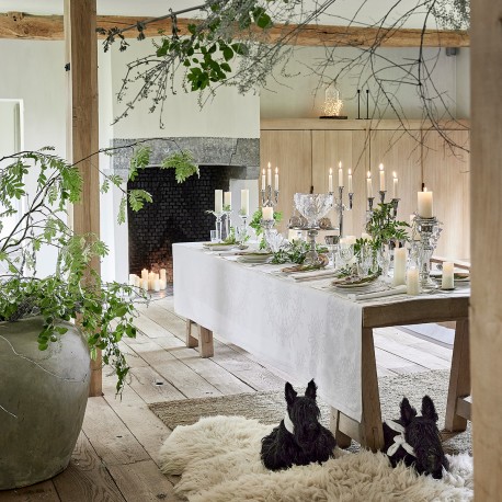 Nappe de Noël Lumières d'étoiles Diamant, Le Jacquard Français