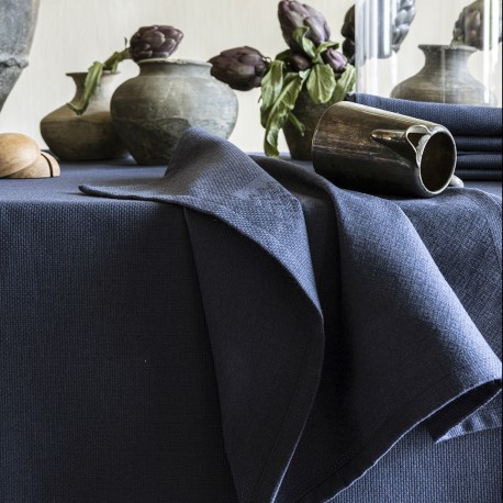 Serviettes de table Slow Life Re-Use Ardoise, Le Jacquard Français
