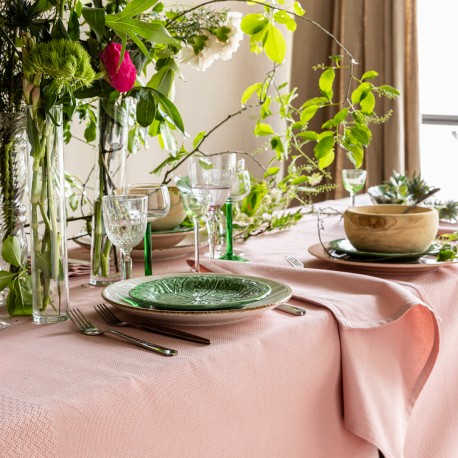 Serviettes de table Slow Life Re-Use Poudré, Le Jacquard Français