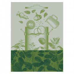 Torchons de cuisine Veloutés d'orties Nature, Le Jacquard Français