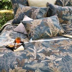 Housse de couette sur mesure Rainforest Bleu doré 300x240cm